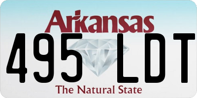 AR license plate 495LDT