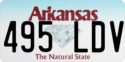 AR license plate 495LDV