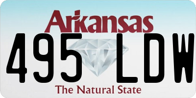 AR license plate 495LDW