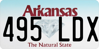 AR license plate 495LDX