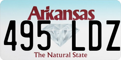 AR license plate 495LDZ
