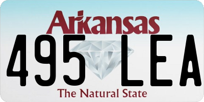 AR license plate 495LEA