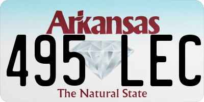 AR license plate 495LEC