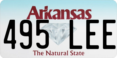 AR license plate 495LEE