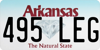 AR license plate 495LEG