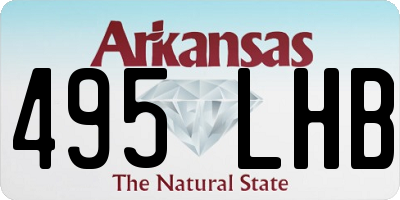 AR license plate 495LHB