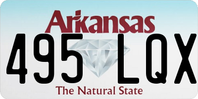 AR license plate 495LQX