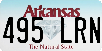 AR license plate 495LRN