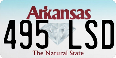 AR license plate 495LSD