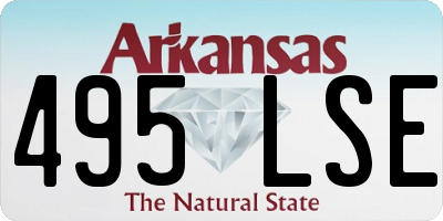 AR license plate 495LSE