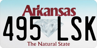 AR license plate 495LSK