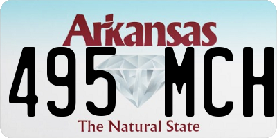 AR license plate 495MCH