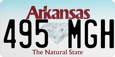 AR license plate 495MGH