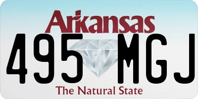 AR license plate 495MGJ