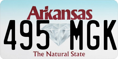AR license plate 495MGK
