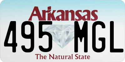 AR license plate 495MGL