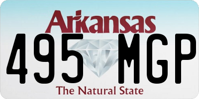 AR license plate 495MGP