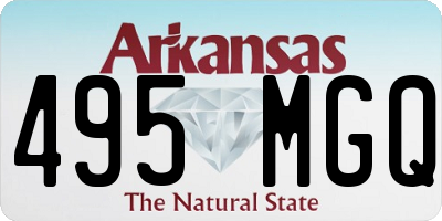 AR license plate 495MGQ