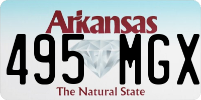 AR license plate 495MGX
