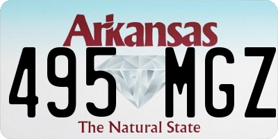 AR license plate 495MGZ