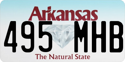 AR license plate 495MHB