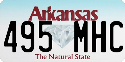 AR license plate 495MHC