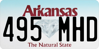 AR license plate 495MHD