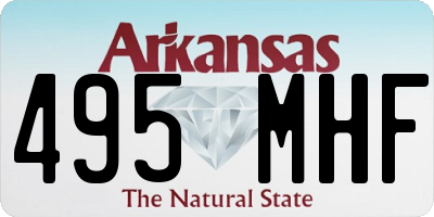 AR license plate 495MHF