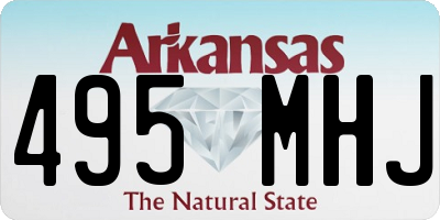 AR license plate 495MHJ
