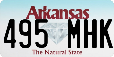 AR license plate 495MHK