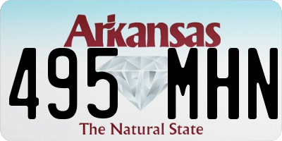 AR license plate 495MHN