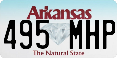 AR license plate 495MHP