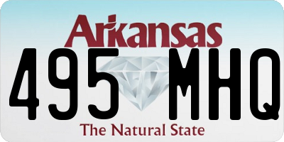 AR license plate 495MHQ