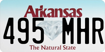 AR license plate 495MHR