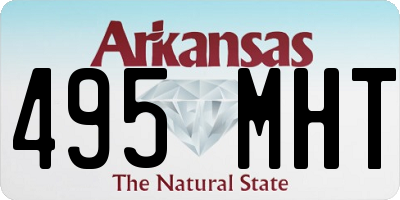 AR license plate 495MHT