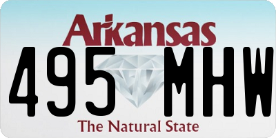 AR license plate 495MHW
