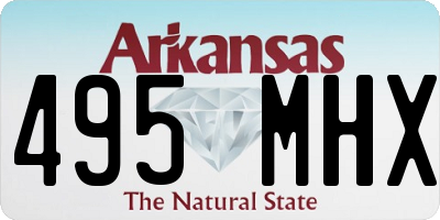 AR license plate 495MHX