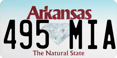 AR license plate 495MIA