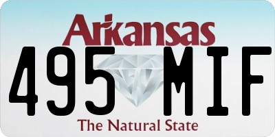 AR license plate 495MIF