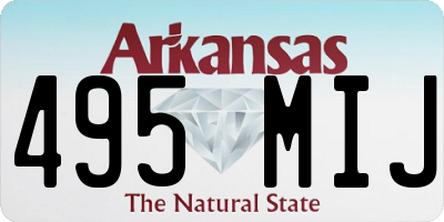 AR license plate 495MIJ