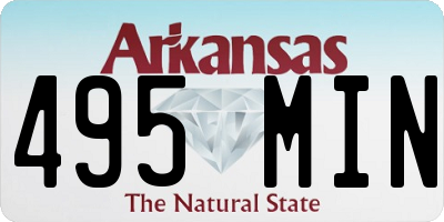 AR license plate 495MIN