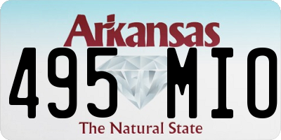 AR license plate 495MIO