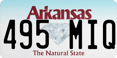 AR license plate 495MIQ