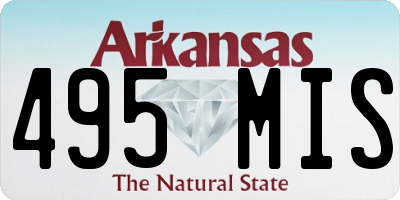 AR license plate 495MIS