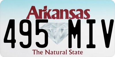 AR license plate 495MIV