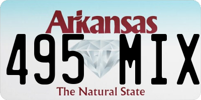 AR license plate 495MIX