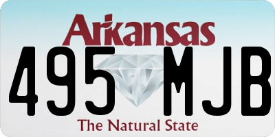 AR license plate 495MJB