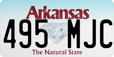AR license plate 495MJC