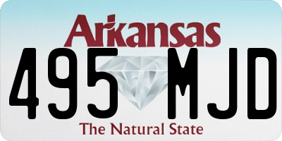 AR license plate 495MJD