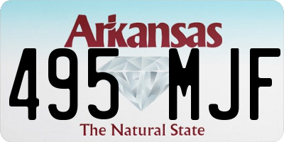 AR license plate 495MJF